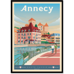 Affiche - Annecy Version 2 - Olahoop Travel Posters