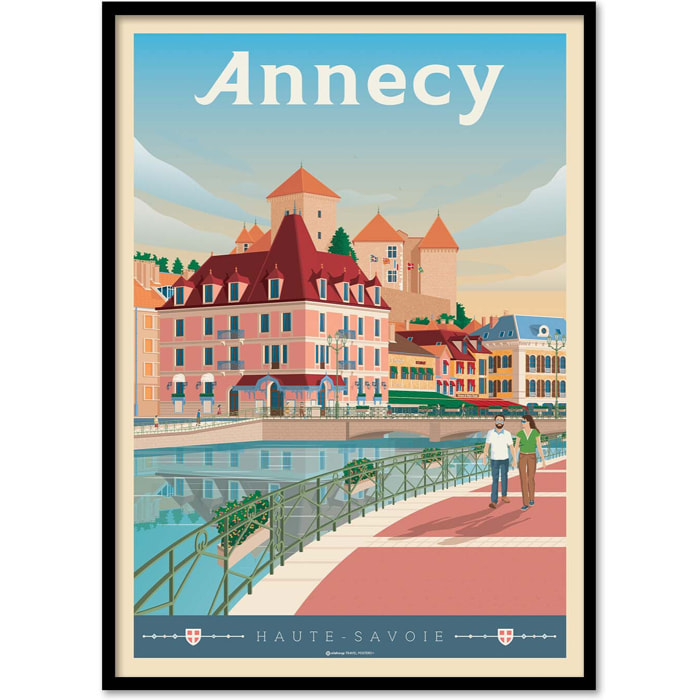 Affiche - Annecy Version 2 - Olahoop Travel Posters