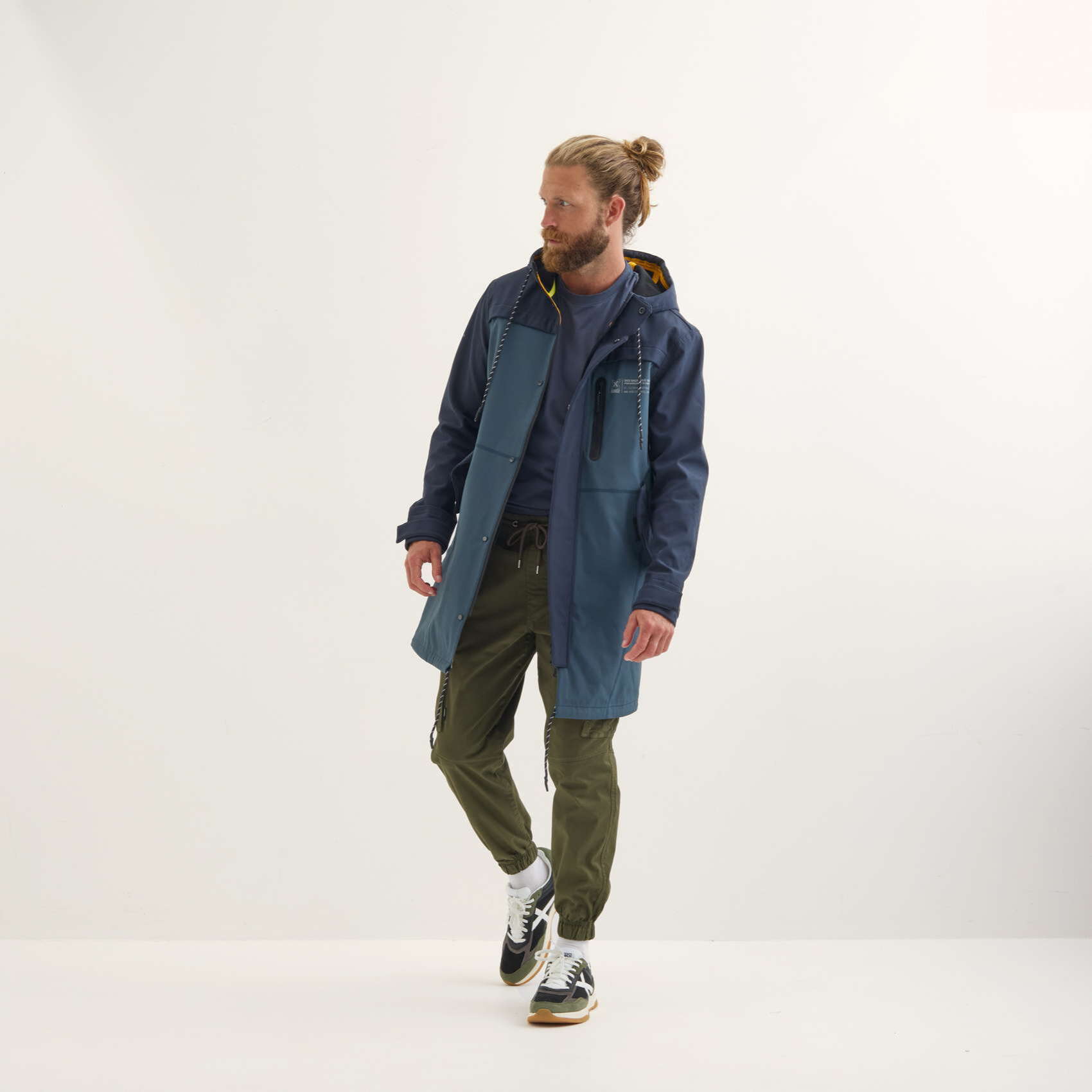 Parka MUNICH Rain lifestyle impermeable hombre de poliéster petroleo