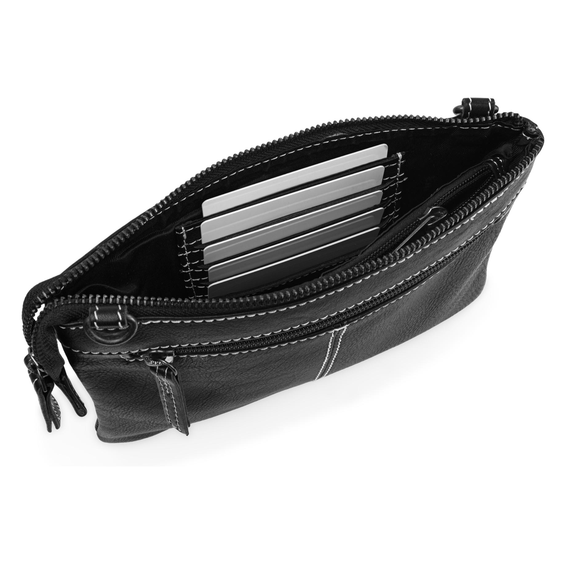 Bolso Bandolera Mujer Piel Lois Whitney Negro