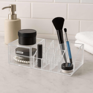 Organizador de maquillaje con cajones - material ps, dimensiones 30x13x9cm - peso 665g