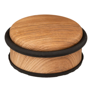 Stop-porte bas effet bois naturel