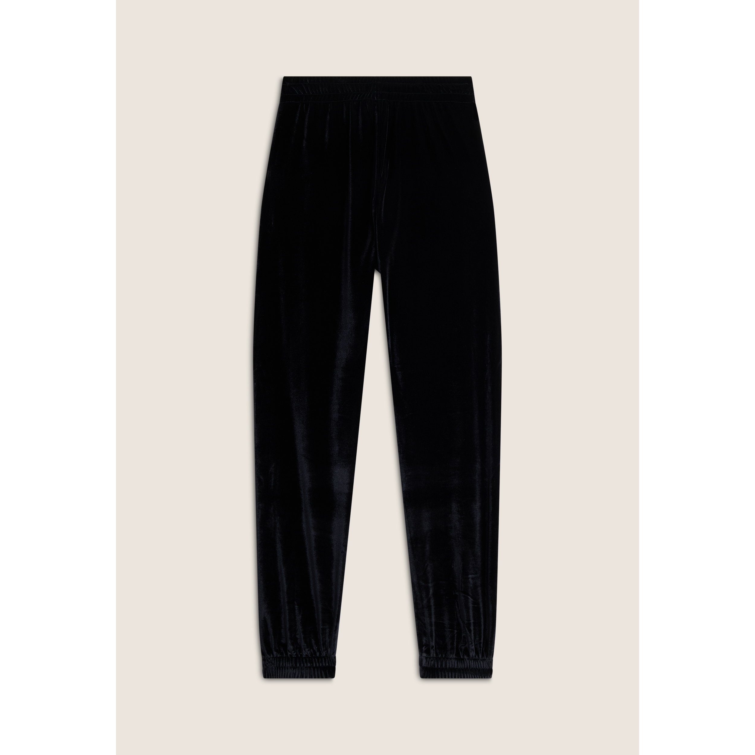 Pantaloni jogger donna comfort fit in velluto elasticizzato