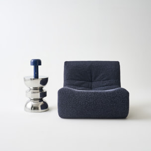 Table d'appoint, bout de canapé, table de chevet acier inoxydable chromé Ø32 x H43,5cm ASSA