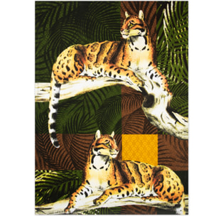 Set Canovaccio Presina e Guanto da Cucina Excelsa – Leopard, Cotone Multicolore