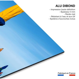 Tableau plage les parapluies de deauville  Tableau alu Dibond