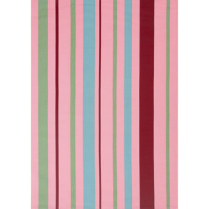 AZUR - Tapis intérieur/extérieur à rayures roses