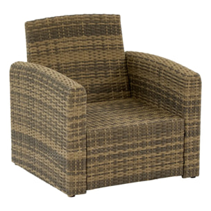 Fauteuil de salon de jardin Selenim beige ficelle