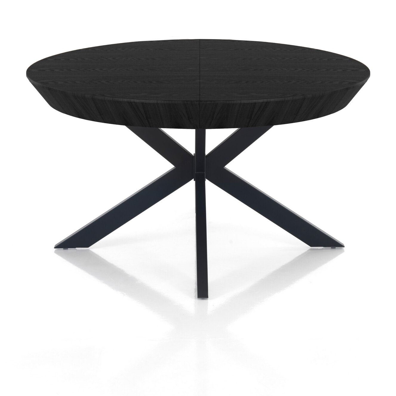 Tomasucci Table ronde extensible STOR en bois noir
