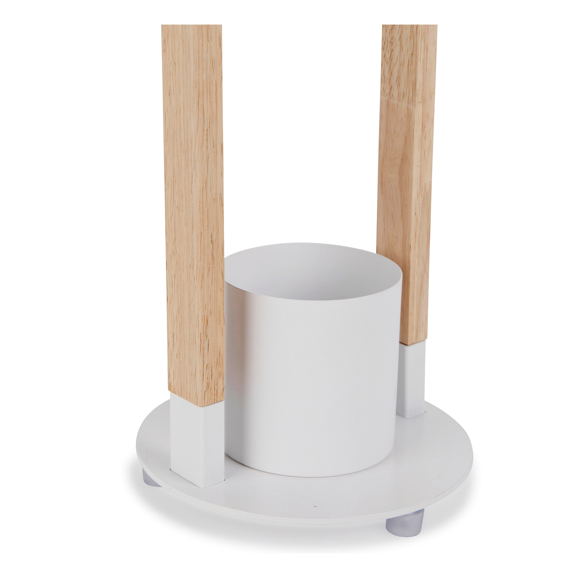 Forlight - Flexo de Escritorio con Acabado Madera Clara y Blanco Mate, Compatible con Bombillas Personalizables, Diseño Moderno y Duradero en Madera y Acero, Ideal para Iluminación del Hogar
