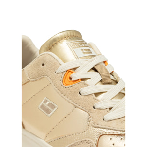 Zapatillas Deportivas Mujer Court Basic Snake Oro