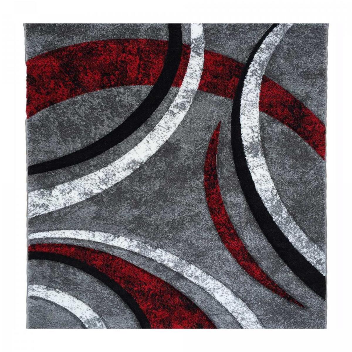 Tapis salon HULI en polypropylène doux et soyeux