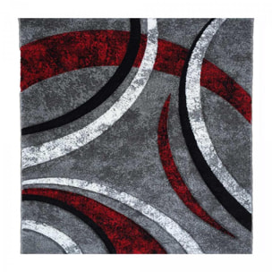 Tapis salon HULI en polypropylène doux et soyeux