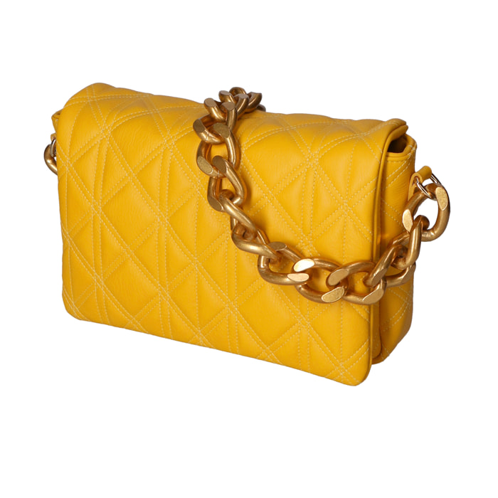 Borsa a spalla da Donna Agatha in Vera Pelle Made in Italy 17x25x9 cm