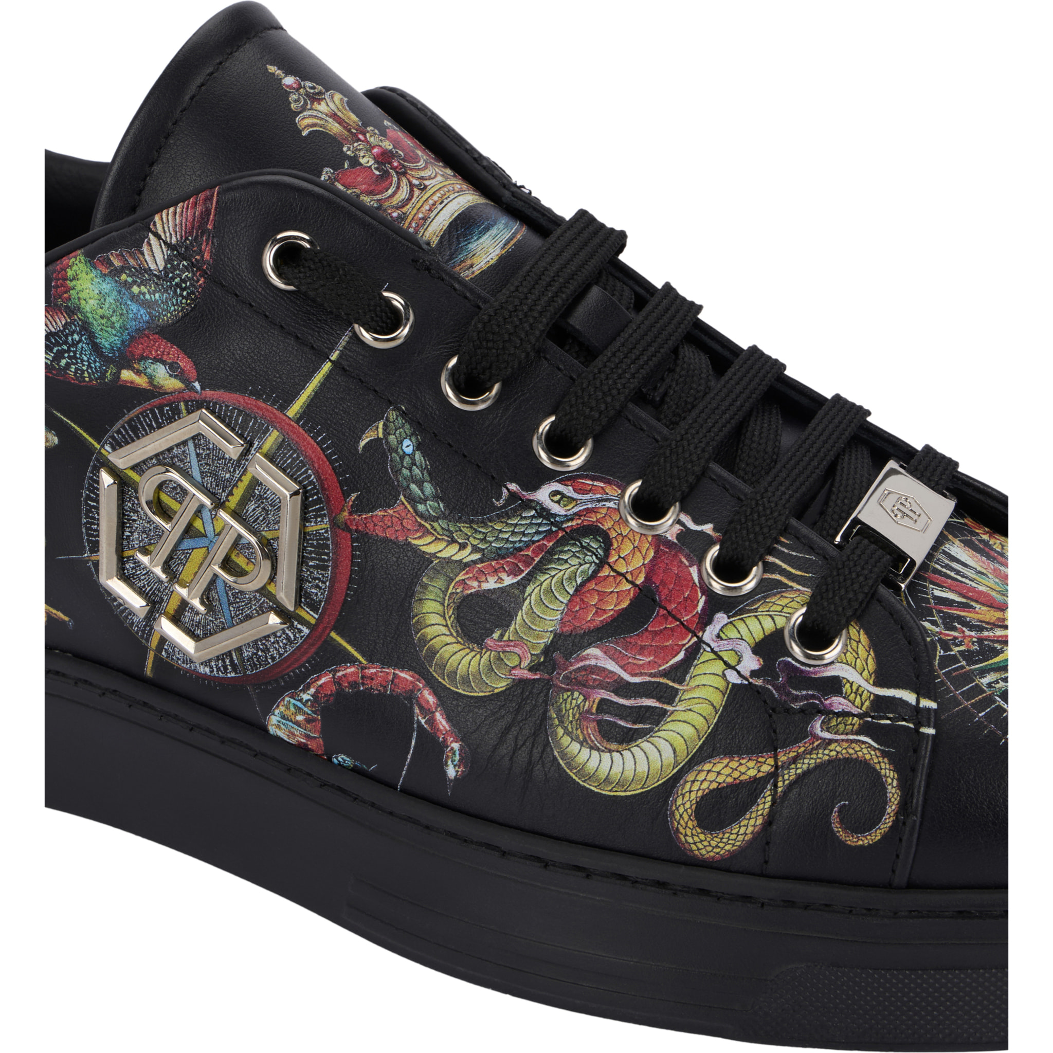 PHILIPP PLEIN Printed Low-Top Sneakers