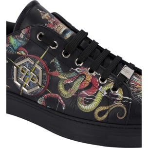 PHILIPP PLEIN Printed Low-Top Sneakers