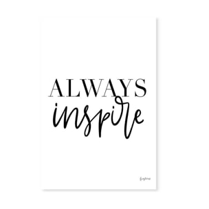 Tableau always inspire Toile imprimée