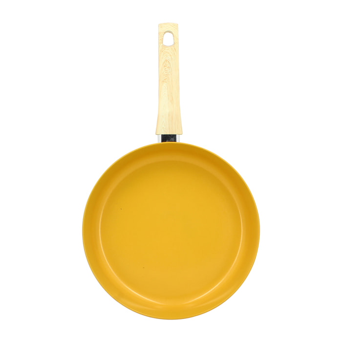 Poêle en revêtement céramique 28cm jaune - tous feux COLORAMA