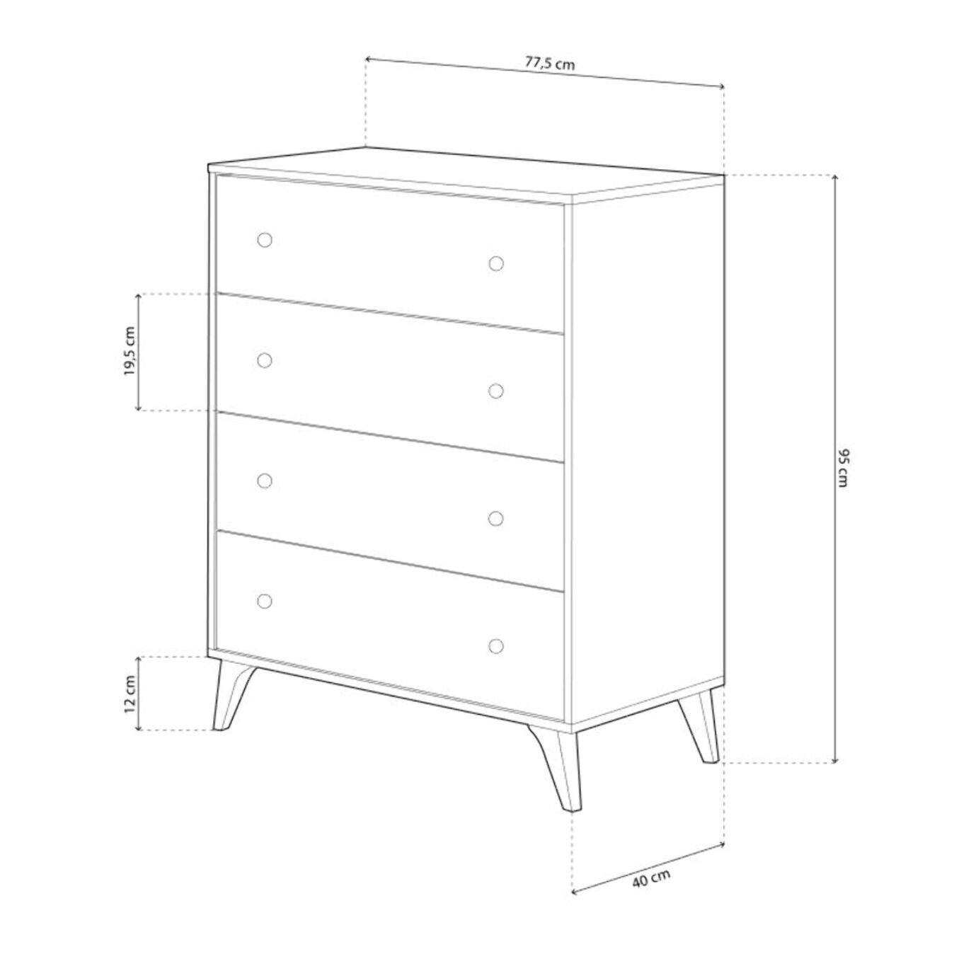 Cómoda Iconic Blanco Artik (Blanco Mate)