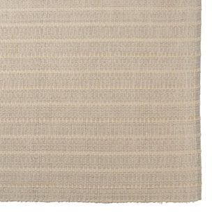 SACHA - Tapis rectangulaire 160x230cm en coton recyclé couleur ivoire