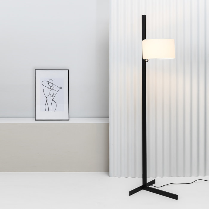 STAND UP Pie de salón negro y blanco