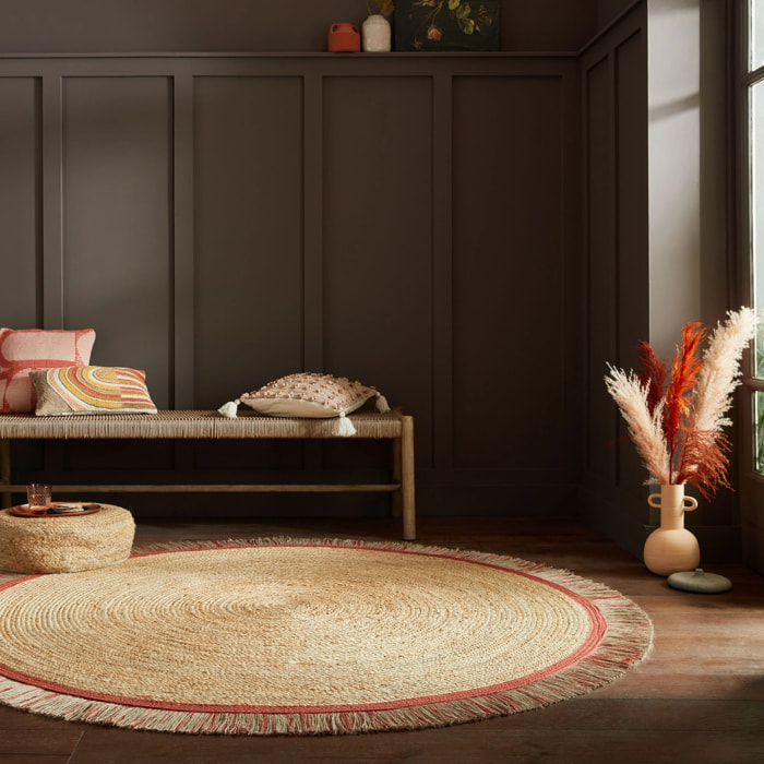 Tapis en jute KAHANA Terracotta