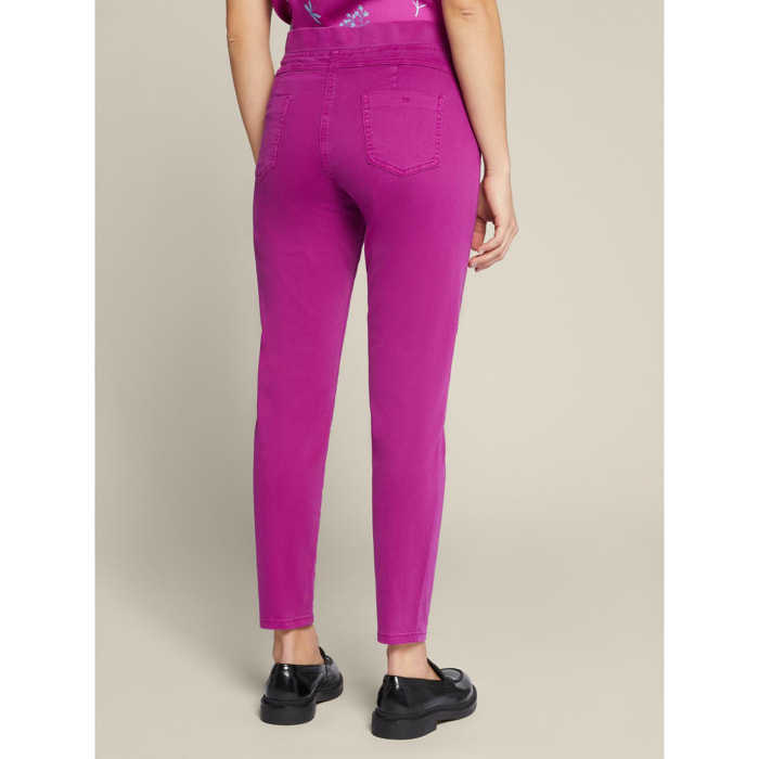 Elena Mirò - Jeggings in drill stretch - Fucsia