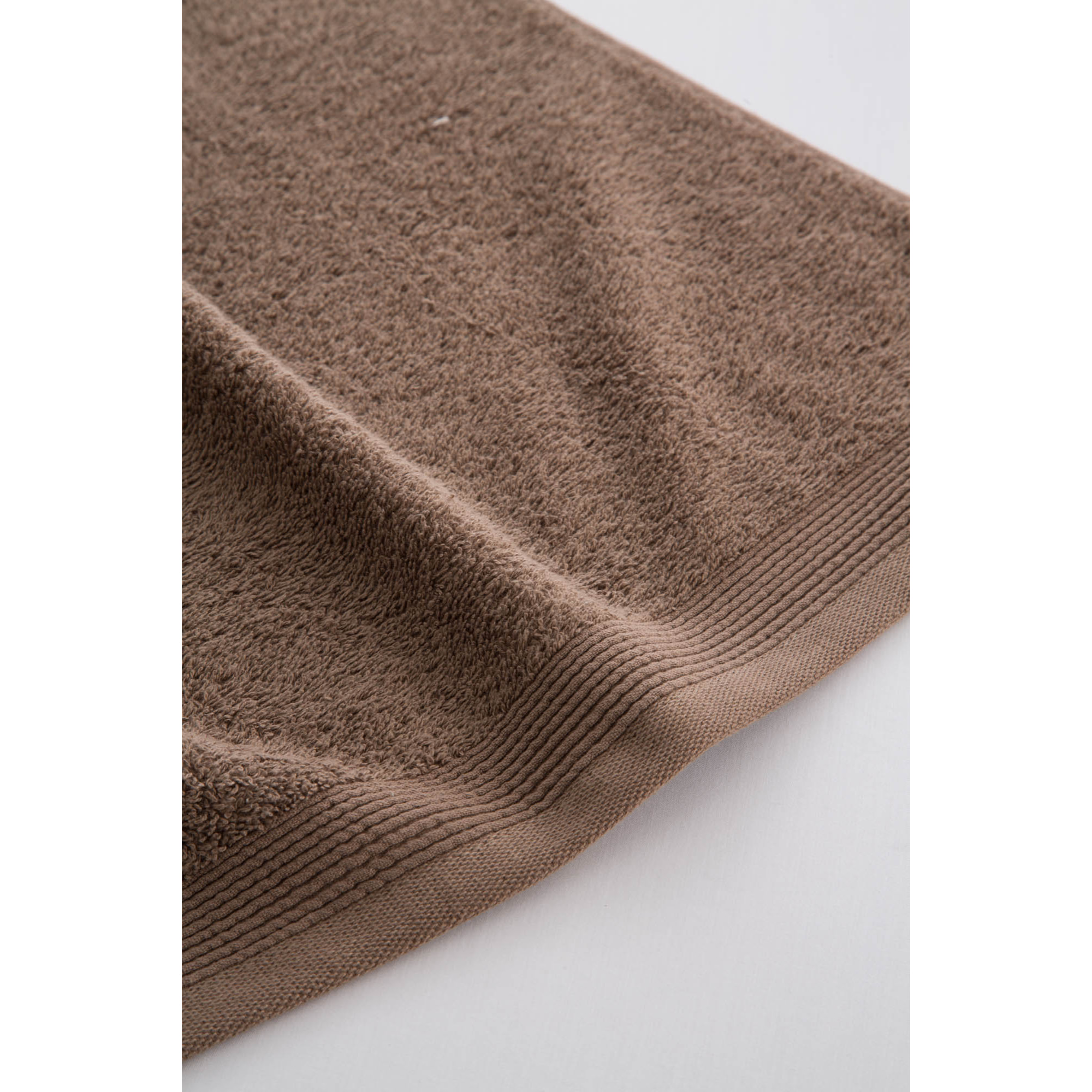 Set de 3 serviettes en coton 450 gr/m2 couleur Chocolat