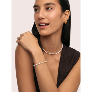 Collana Pompeya Turchese Acciao Placcato Oro