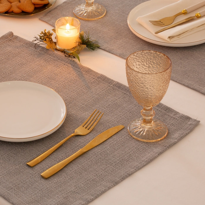 Mantel antimanchas INDIV. EVOLET GRIS-PLATA (2 ud.)