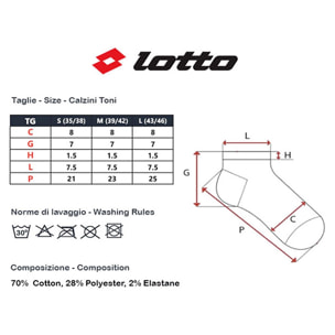 12 Paia Calzini LOTTO Uomo Fantasmini Toni