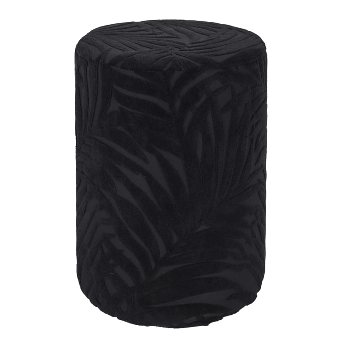 Pouf Leaf Noir