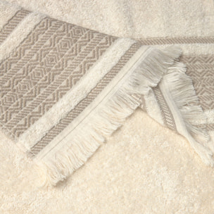 Toalla baño algodón Gio color marfil crudo Algodón