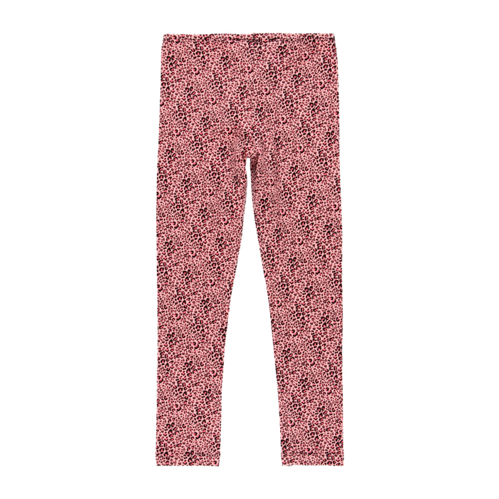 Leggings punto animal print de niña