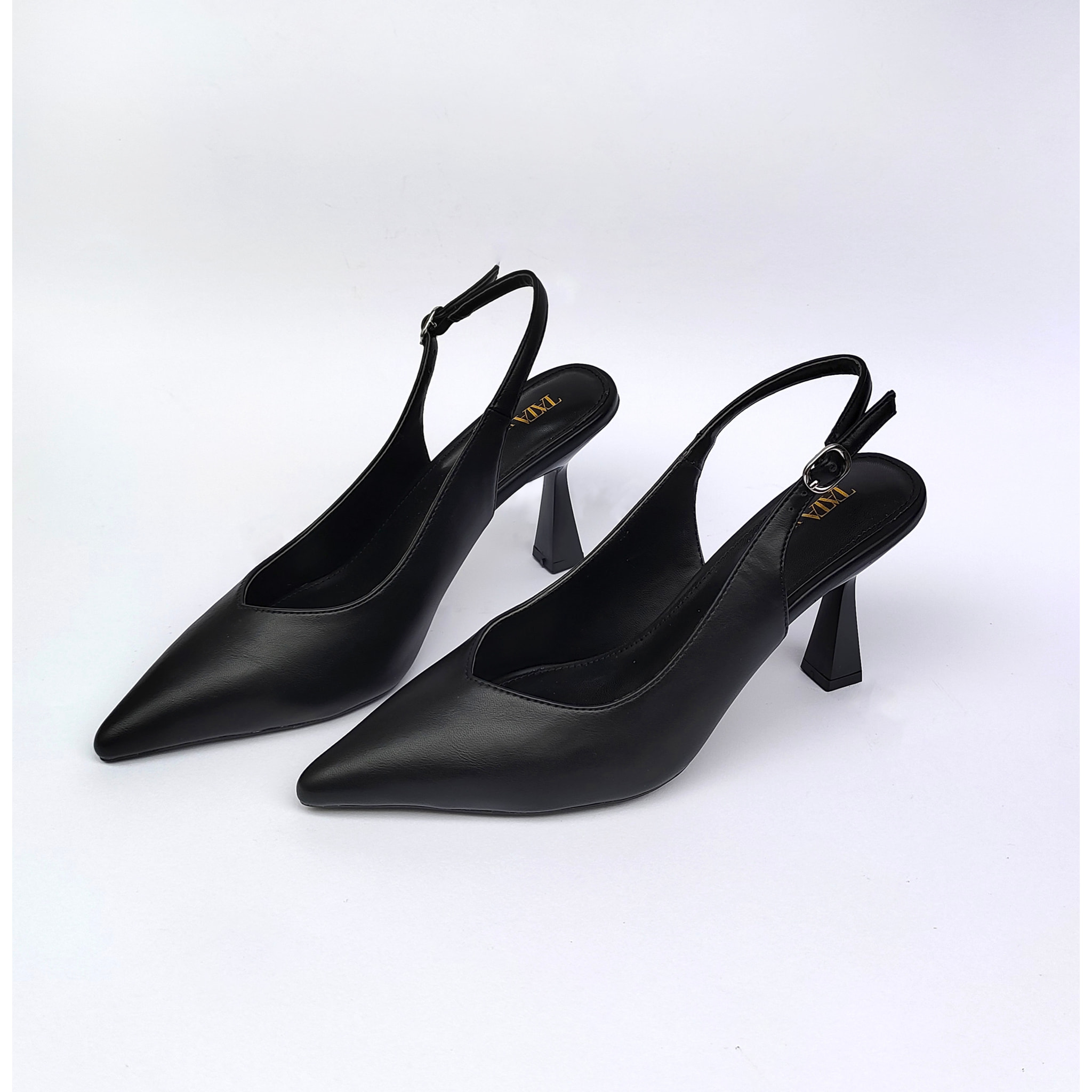 Décolleté sling back Donna Tata Italia Nero