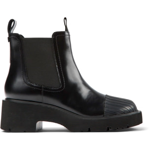 Botines - CAMPER Milah - Negro - Cuero liso