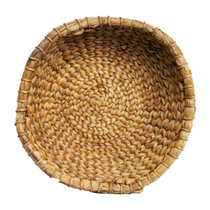 Panier décoratif rond en jacinthe d'eau 42 cm - MAUD