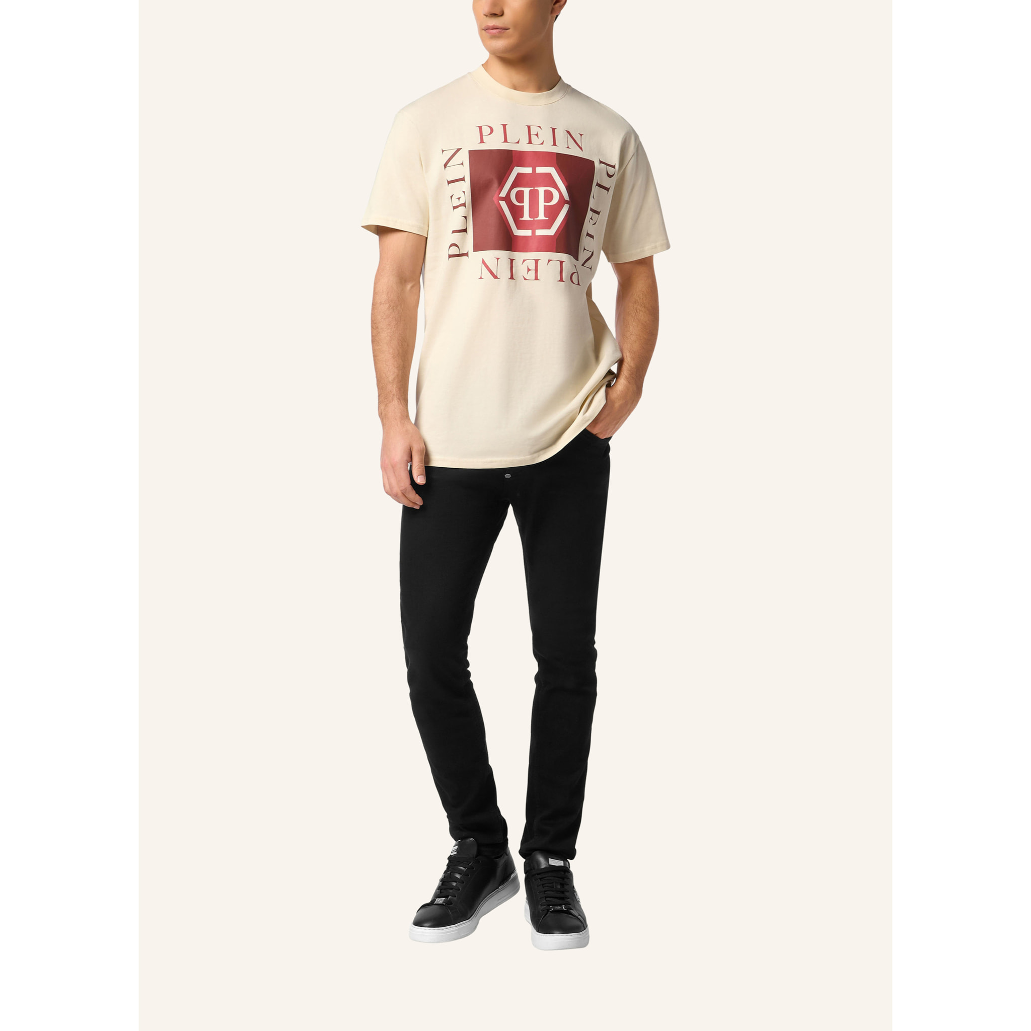 PHILIPP PLEIN Maglietta girocollo Ss HEXAGON