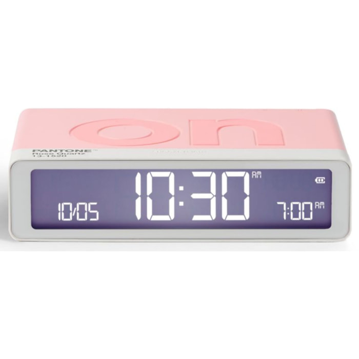 Réveil LEXON x Pantone Flip Classic Rose Quartz