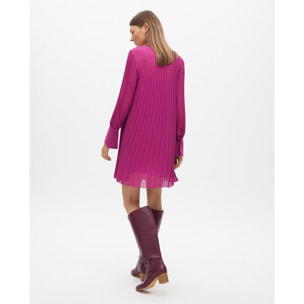 Vestito Corto Plissé