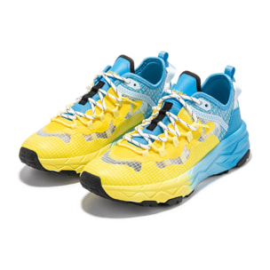 Zapatillas Deportivas Trail Mujer Peak Azul / Amarillo D.Franklin