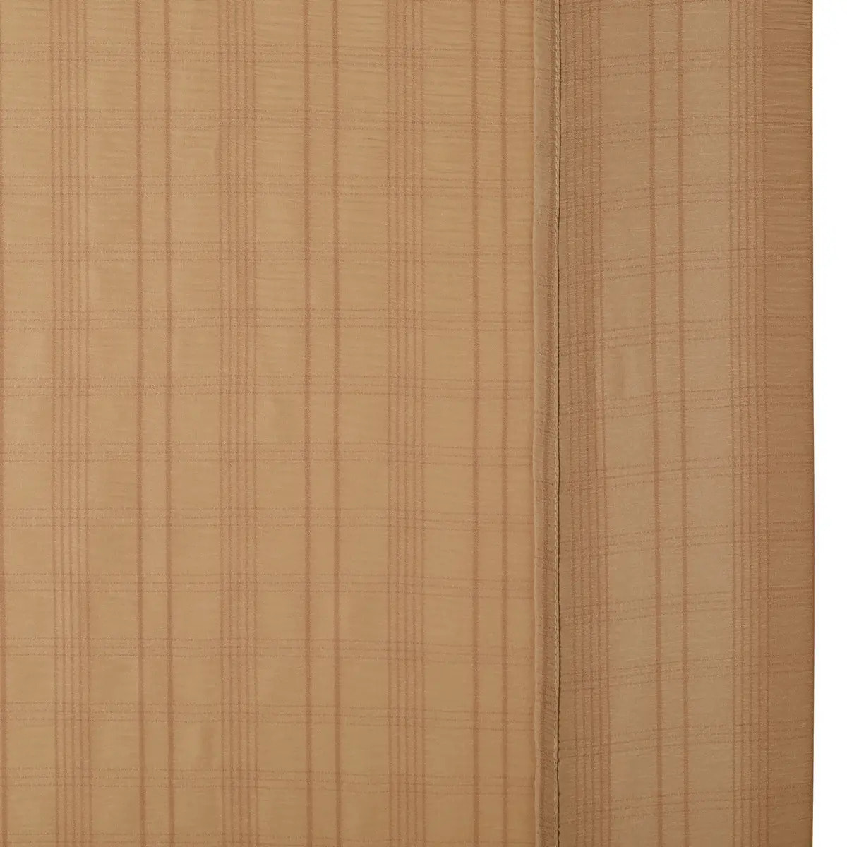 Voilage Noa motif rayures plissées140x240cm beige