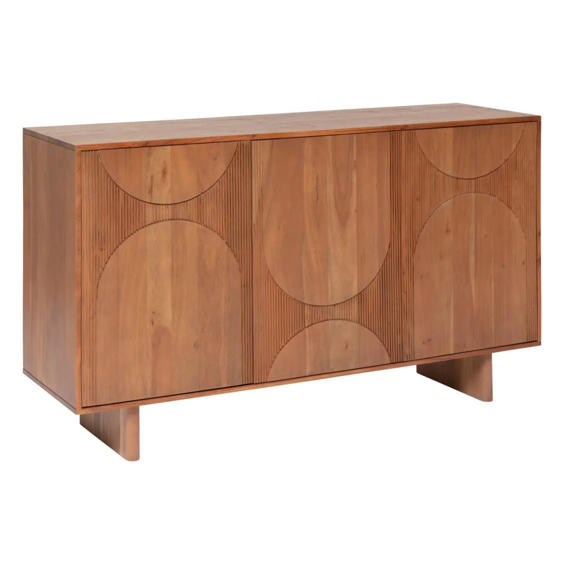 Buffet 3 portes "Nanda" acacia marron 150x90,5cm