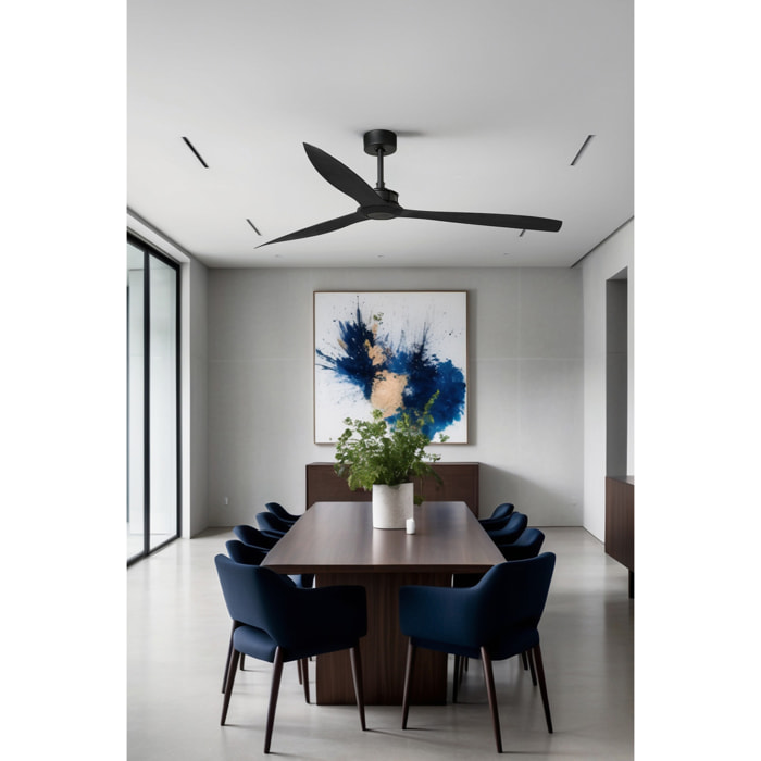 JUST FAN XL Ventilatore a soffitto nero opaco
