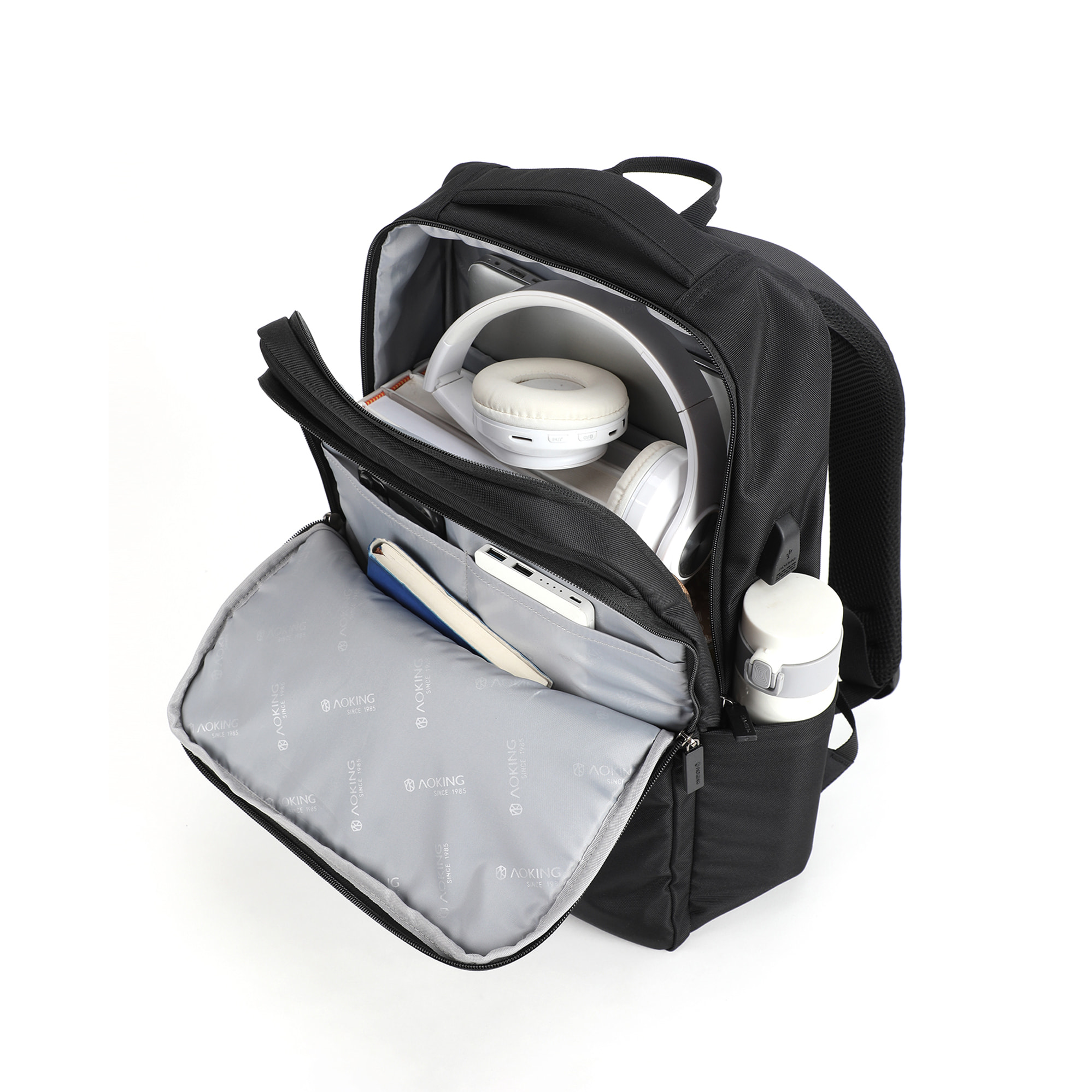 Zaino  da uomo Textile Polyester 30x43x14 cm