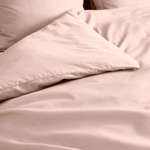 Housse de couette 100% Percale de Coton ORIGINE - Rose