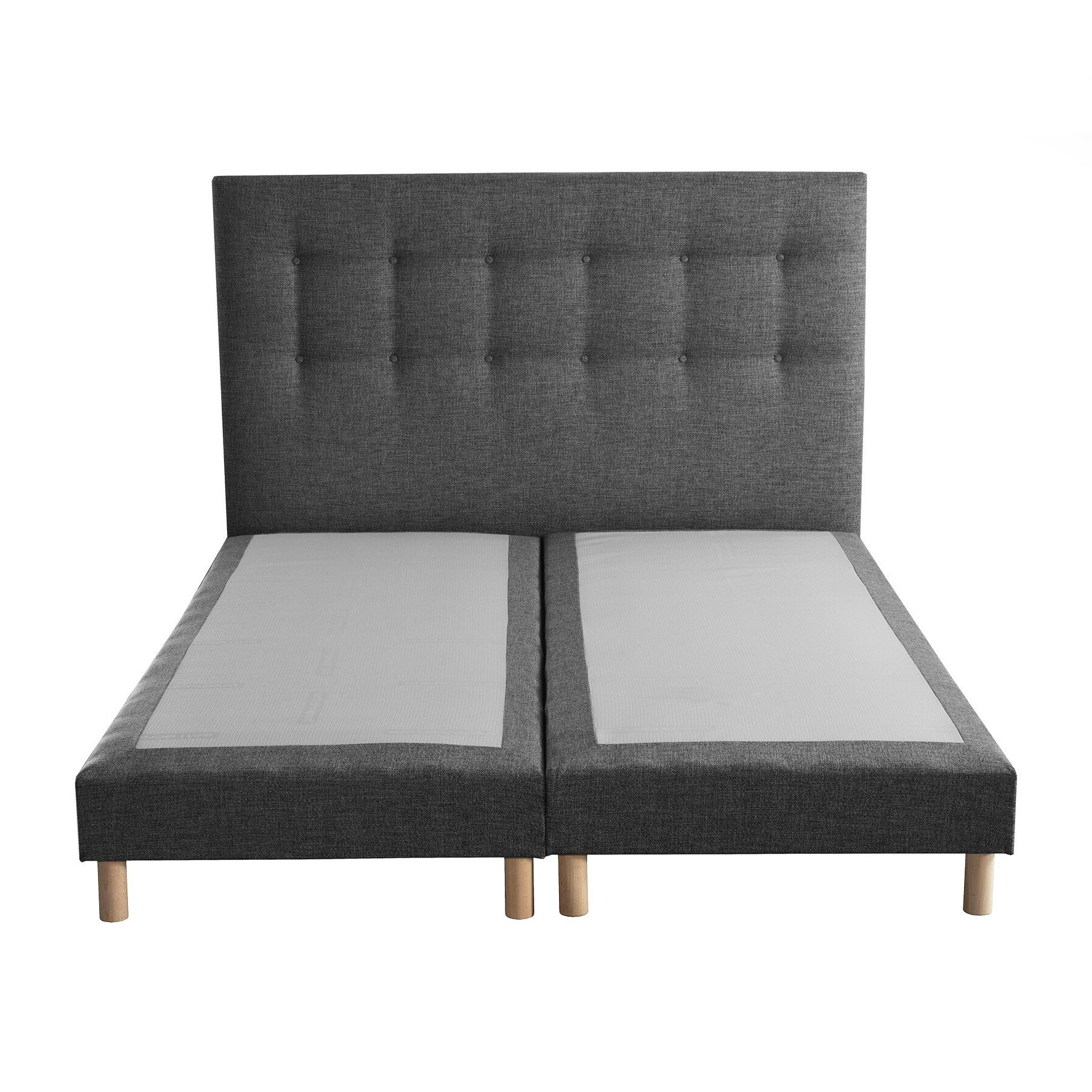 Ensemble sommier tapissier, SYMBIOSE, tête de lit capitonnée