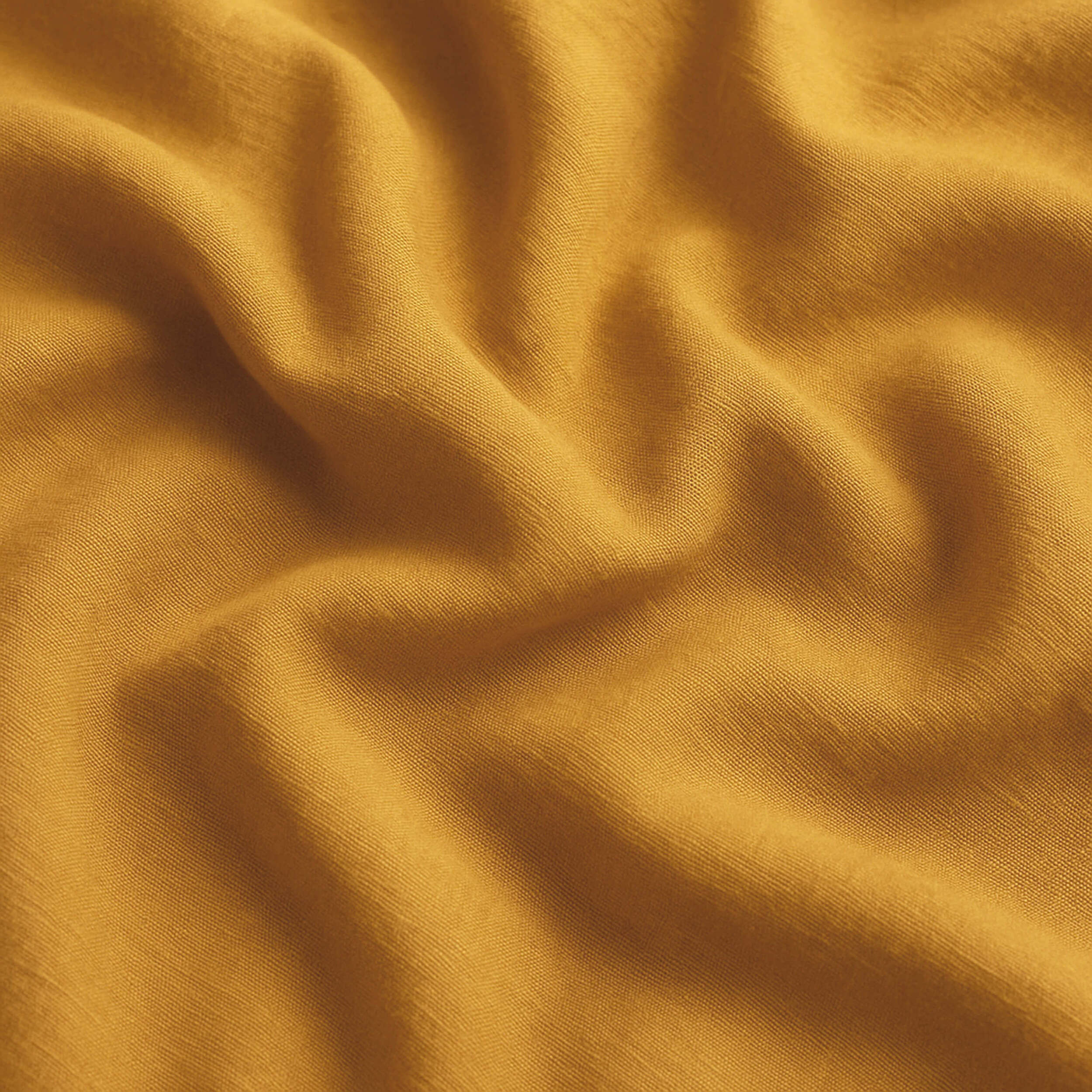 Naturals - Funda Nórdica Lisa - Cierre con botones - 100% Algodón - Incluye 1/2 Fundas de Almohada - Ocre