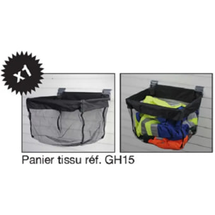 Kit paniers métal et tissu de rangement Touranger