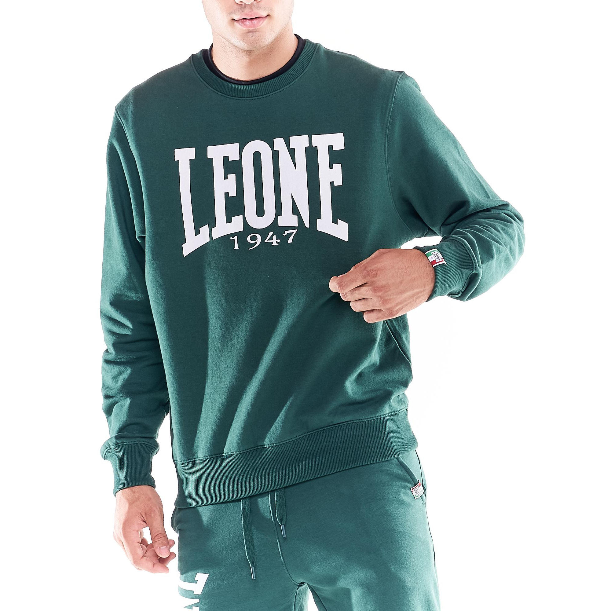 Sudadera básica de hombre con cuello redondo y logo grande